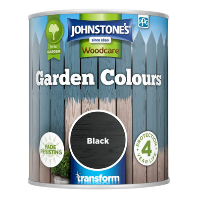Johnstone's Garden Colours Black 1L from B&Q