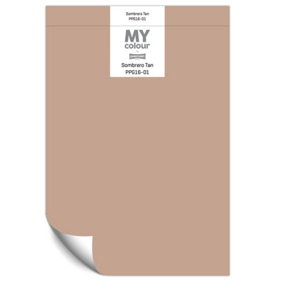 Johnstone's My Colour Durable Matt Paint Sombrero TanPeel And Stick Sample from B&Q