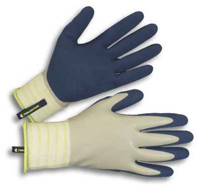 Clip Glove Clipglove Men's Watertight Gardening GlovesDouble Dipped Waterproof Latex Grip With CarabinerMedium from B&Q