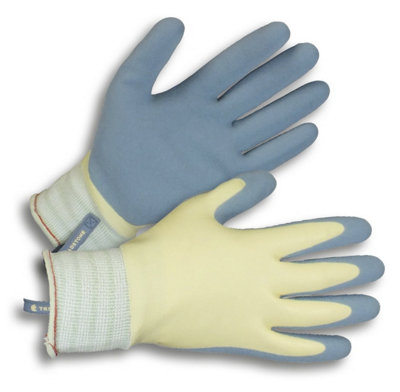 Clip Glove Clipglove Ladies Watertight Gardening GlovesDouble Dipped Waterproof Latex Grip With CarabinerMedium from B&Q
