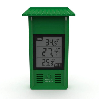 The Good Life Treadstone Greenhouse Thermometer Digital Max MinCelsius from B&Q