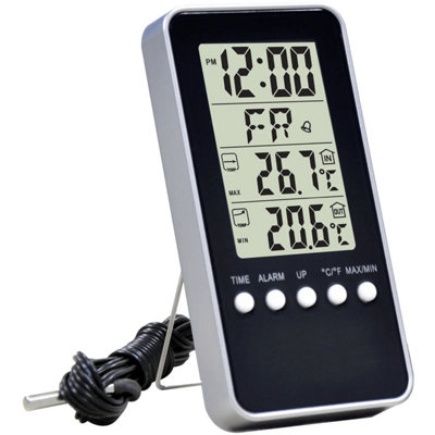 The Good Life Treadstone Indoor Outdoor Digital Thermometer Weather Forecaster Max Min 0-50C