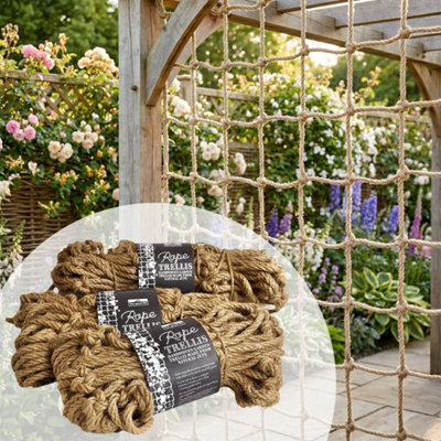 Primrose Climbing Plant Support Trellis Twine Hanging Jute Garden Rope X 90Cm 180Cm