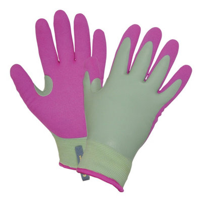 Clip Glove Clipglove Ladies Warm 'n' Waterproof Gardening GlovesThermal -20C Double Dipped Latex With CarabinerMedium from B&Q