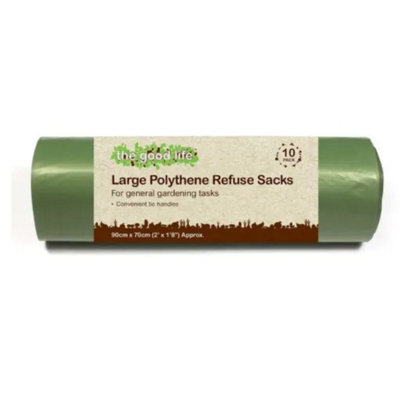 The Good Life Treadstone Refuse Sacks 24 Micron 10 Per Roll 4 Pack from B&Q