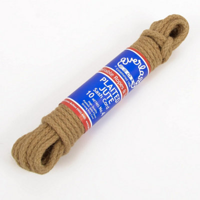 Everlasto Plaited Jute Sash Cord With Strong Polypropylene Core No.4 (6.5mm) X 10M from B&Q