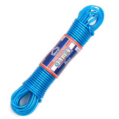 Everlasto 'orient' Premium Quality Pvc Clothesline 4.8mm X 20MBurma Blue from B&Q
