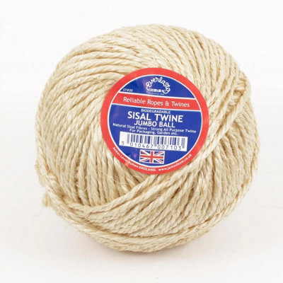 Everlasto 2/300 Sisal Twine (3mm) 500G Jumbo Balls from B&Q
