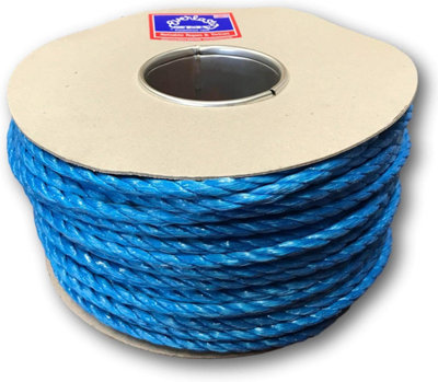 Everlasto 10Mm X 100M Trade Reels Polypropylene Poly Rope Multi-Purpose Rope Blue