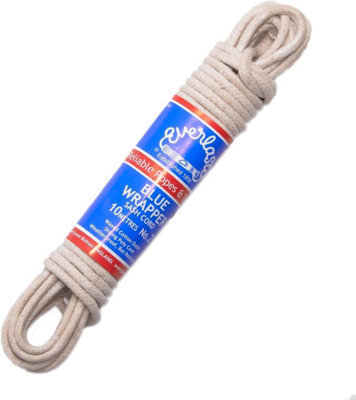 Everlasto 'blue Wrapper' Waxed Cotton Sash Cord Pulley Line No.2 6mm X 25M