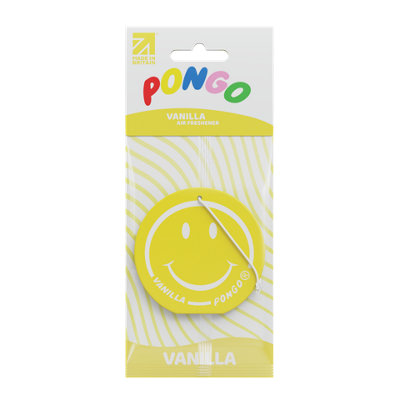 Pongo Smiley Vanilla Hanging Air FreshenerPack Of 1 from B&Q
