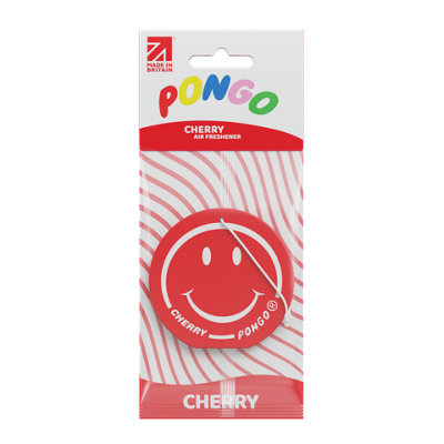 Pongo Smiley Cherry Hanging Air FreshenerPack Of 1 from B&Q