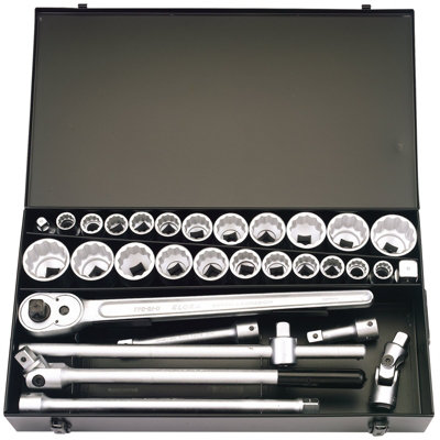 Draper Metric And Imperial Socket Set3/4" Sq. Dr. (31 Piece) 00335 from B&Q