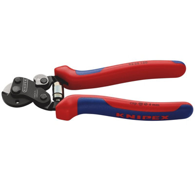Draper Knipex 95 62 160 Sb Wire Rope Cutter Also For High-Strength Wire Rope With Multi-Component Grips Burnished160mm 04598 from B&Q