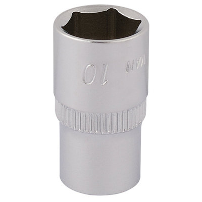 Draper Elora Hexagon Socket1/4" Sq. Dr.10mm 11099 from B&Q