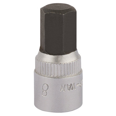 Draper Elora Hexagon Screwdriver Socket1/4" Sq. Dr.8mm 11128 from B&Q