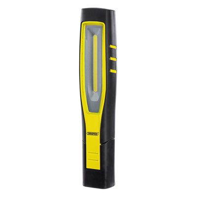 Draper Cob/Smd Led Rechargeable Inspection Lamp, 10W, 1,000 Lumens, 11767 Yellow