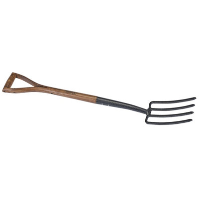 Draper Carbon Steel Border Fork With Ash Handle 14304