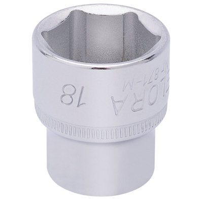 Draper Elora Hexagon Socket3/8" Sq. Dr.18mm 15235 from B&Q