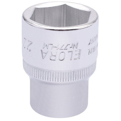 Draper Elora Hexagon Socket1/2" Sq. Dr.22mm 15311 from B&Q