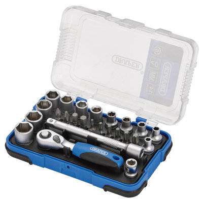 Draper 1/4" Sq. Dr. Metric Socket Set (25 Piece) [16354] - Image 7