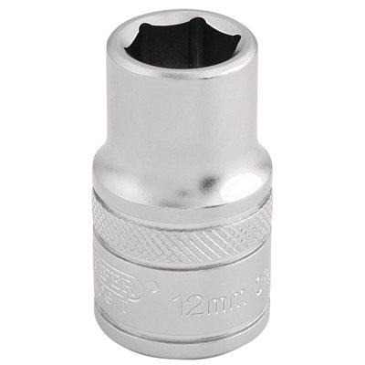 B&Q -  1/2" Square Drive 6 Point Metric Socket 12mm 16601