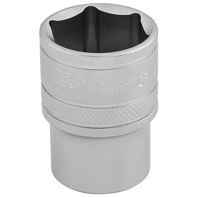 B&Q -  6 Point Metric Socket1/2" Sq. Dr.21mm 16612
