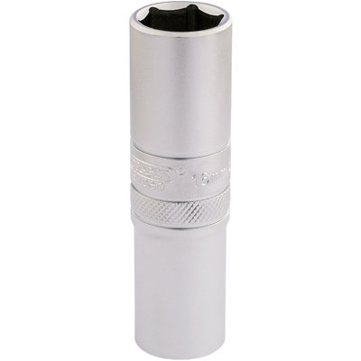 Draper 1/2" Square Drive 6 Point Metric Deep Socket 16mm 16648 from B&Q