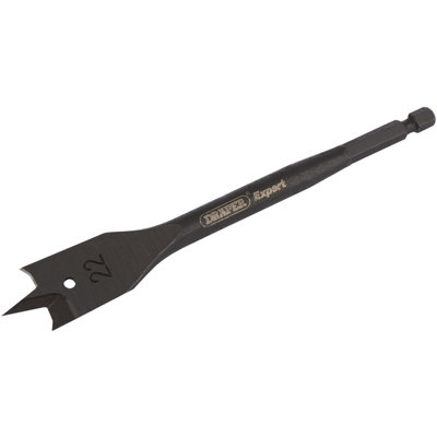 Draper Expert Flat Wood Bit22mm 17433 from B&Q
