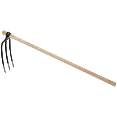 Draper Expert Garden Hoe Fork 3 Prong Hand Cultivator Tool Solid Ash Wood Handle - Image 5