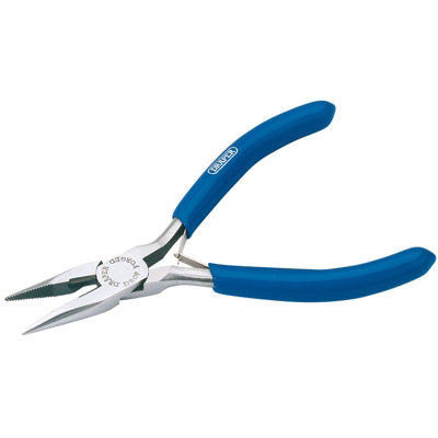 Draper 115mm Spring Loaded Long Nose Pliers 19647 from B&Q
