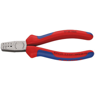 Draper Knipex 97 62 145 A Crimping Pliers For Wire Ferrules145mm from B&Q