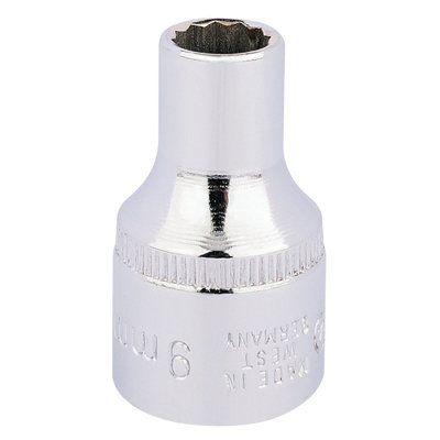 Draper 9mm 1/2" Square Drive Elora Bi-Hexagon Socket 24541 from B&Q