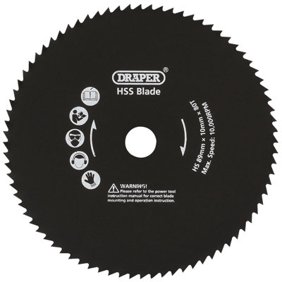 Draper 89mm Metal Cut Blade For Draper Storm Force Mini Plunge Saw 25914 from B&Q