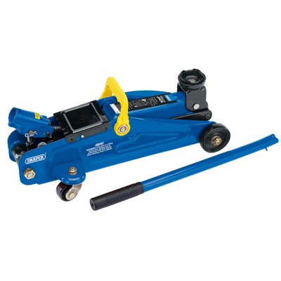 Draper 2 Tonne Trolley JackCompact Short Chassis With Safety Valve And Castors from B&Q