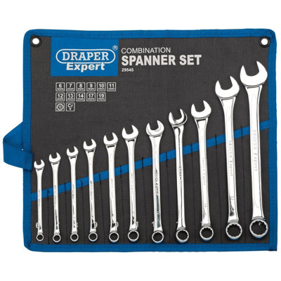 Draper Metric Combination Spanner Set 11 Piece 29545 from B&Q