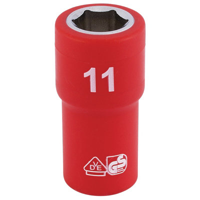 B&Q -  Fully Insulated Vde Socket1/4" Sq. Dr.11mm 31485