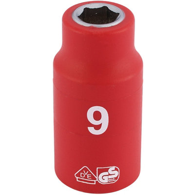 B&Q -  Fully Insulated Vde Socket3/8" Sq. Dr.9mm 31556