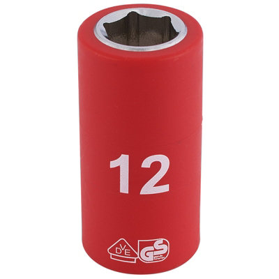 B&Q -  Fully Insulated Vde Socket3/8" Sq. Dr.12mm 31615