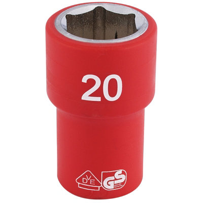 B&Q -  Fully Insulated Vde Socket1/2" Sq. Dr.20mm 31882