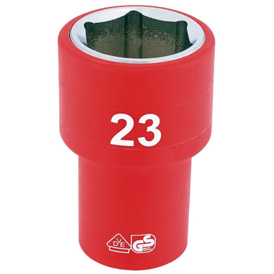 B&Q -  Fully Insulated Vde Socket1/2" Sq. Dr.23mm 31953
