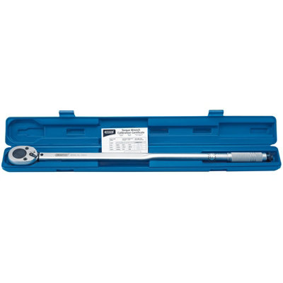 Draper 3/4 Sq Dr Ratchet Torque Wrench 65-450Nm 48-332Lb Ft With Audible Click And Calibration Certificate In Storage Case from B&Q