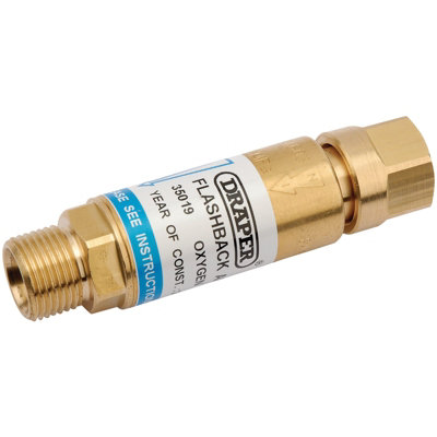 Draper In-Line Oxygen Flashback Arrestor 35019 from B&Q
