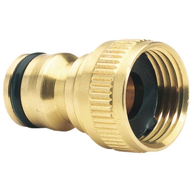 B&Q -  Brass Garden Hose Tap Connector1/2" 36197