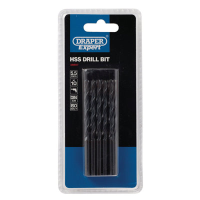 Draper Hss Drill Bit5.5mm (Pack Of 10) 38807 from B&Q
