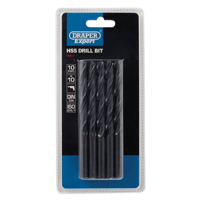 Draper Hss Drill Bit10.0mm (Pack Of 10) 38817 from B&Q