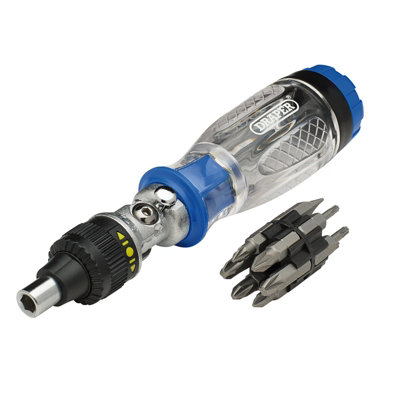 Draper Ratcheting Screwdriver And Bit Set (14 Piece) 40855