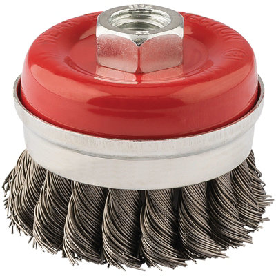 Draper Steel Twist-Knot Wire Cup Brush, 65Mm, M14 41447