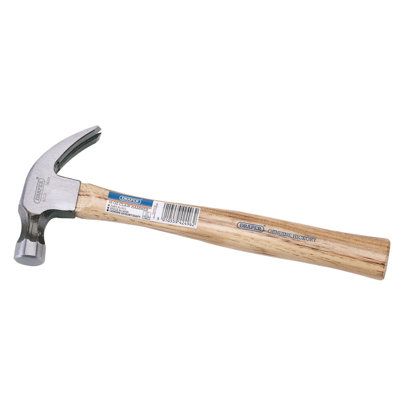 Draper 450G 16Oz Hickory Shaft Claw Hammer 42496 from B&Q