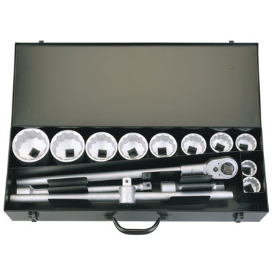 Draper Elora Metric Socket Set1" Sq. Dr. (14 Piece) 53037 from B&Q